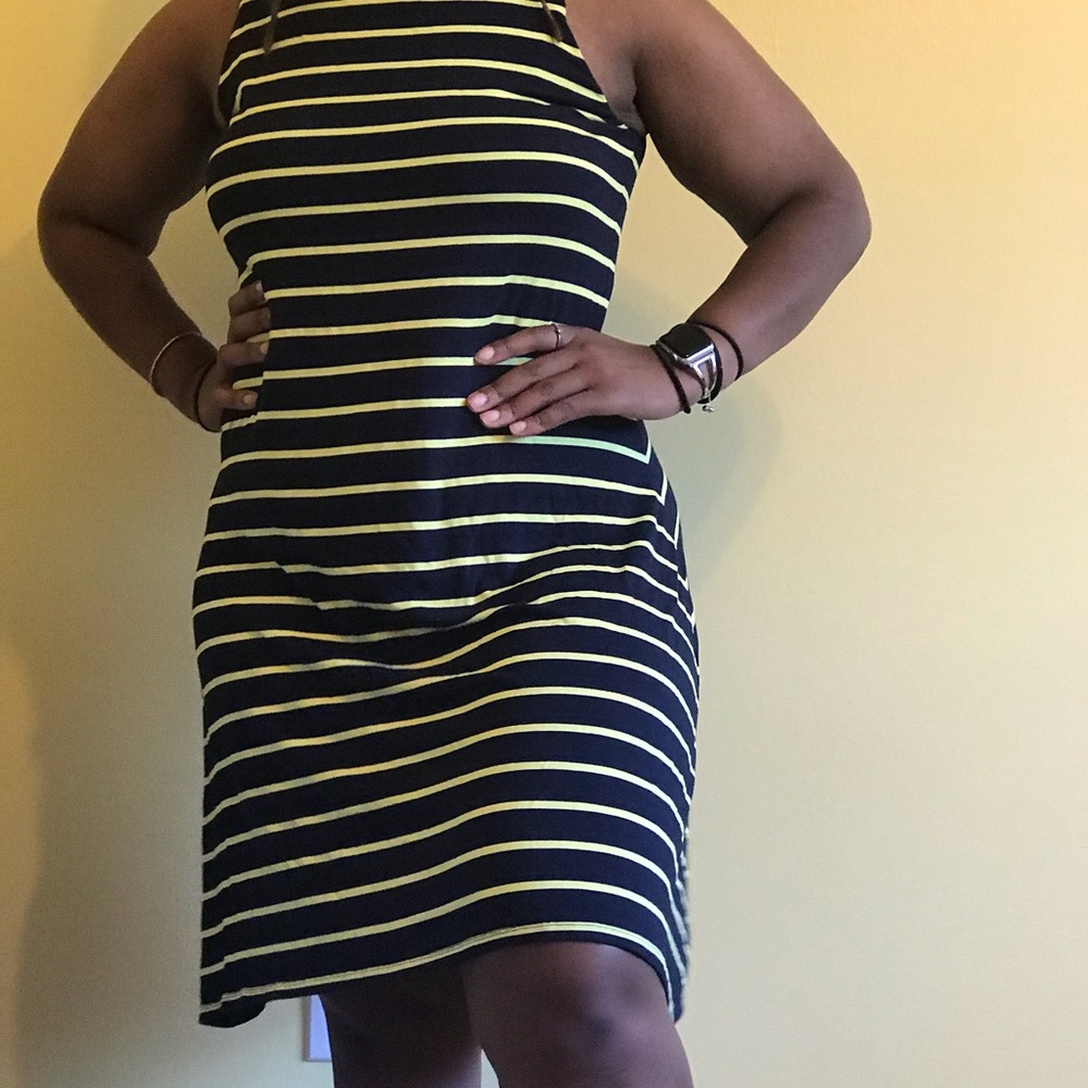 Ann Taylor Plus size casual striped tank dress - Picture 5 of 6
